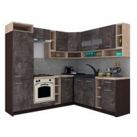 Bucatarie de Colt COSSY NEW DR. 200-230, Wenge / Decor 4299